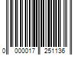 Barcode Image for UPC code 0000017251136