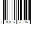 Barcode Image for UPC code 0000017407007