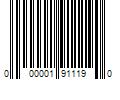 Barcode Image for UPC code 000001911190