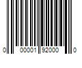 Barcode Image for UPC code 000001920000