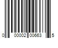 Barcode Image for UPC code 000002006635