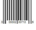 Barcode Image for UPC code 000002007106