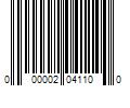 Barcode Image for UPC code 000002041100