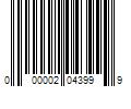 Barcode Image for UPC code 000002043999