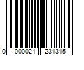 Barcode Image for UPC code 0000021231315