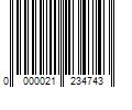 Barcode Image for UPC code 0000021234743