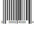 Barcode Image for UPC code 000002403304