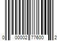 Barcode Image for UPC code 000002776002