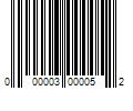 Barcode Image for UPC code 000003000052