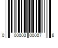 Barcode Image for UPC code 000003000076