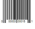 Barcode Image for UPC code 000003000151