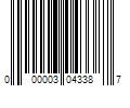 Barcode Image for UPC code 000003043387