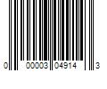 Barcode Image for UPC code 000003049143