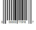 Barcode Image for UPC code 000003119167