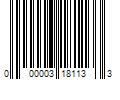 Barcode Image for UPC code 000003181133