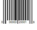 Barcode Image for UPC code 000003200018