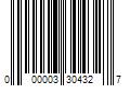 Barcode Image for UPC code 000003304327