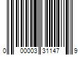 Barcode Image for UPC code 000003311479