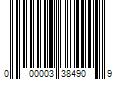 Barcode Image for UPC code 000003384909