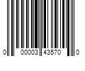 Barcode Image for UPC code 000003435700