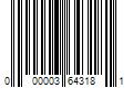 Barcode Image for UPC code 000003643181