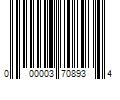 Barcode Image for UPC code 000003708934