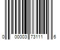 Barcode Image for UPC code 000003731116