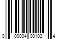 Barcode Image for UPC code 000004001034