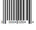 Barcode Image for UPC code 000004025344