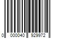 Barcode Image for UPC code 0000040929972