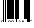 Barcode Image for UPC code 000004177500