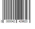 Barcode Image for UPC code 0000042429623