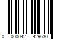 Barcode Image for UPC code 0000042429630