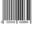 Barcode Image for UPC code 0000042429654