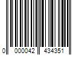 Barcode Image for UPC code 0000042434351