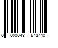 Barcode Image for UPC code 0000043543410