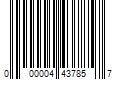 Barcode Image for UPC code 000004437857