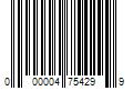 Barcode Image for UPC code 000004754299