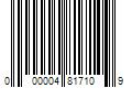 Barcode Image for UPC code 000004817109