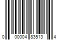 Barcode Image for UPC code 000004835134