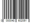 Barcode Image for UPC code 0000048602051