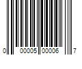 Barcode Image for UPC code 000005000067