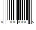 Barcode Image for UPC code 000005000685