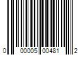 Barcode Image for UPC code 000005004812