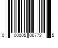 Barcode Image for UPC code 000005067725