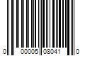 Barcode Image for UPC code 000005080410