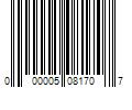 Barcode Image for UPC code 000005081707