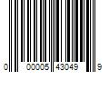 Barcode Image for UPC code 000005430499