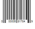 Barcode Image for UPC code 000005817849