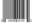 Barcode Image for UPC code 000006001032